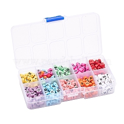 500pcs 10 Farben undurchsichtige Acryl-Emaille-Perlen&nbsp;MACR-YW0001-48