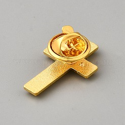 Spille a spillo in lega a croce&nbsp;LS-AJEW-WH0695-004A-G