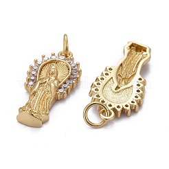 Pendentifs en laiton zircon cubique transparent&nbsp;ZIRC-Z011-17G