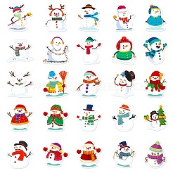 Weihnachtsmotiv 50 Stück selbstklebende Bildaufkleber aus Papier&nbsp;AJEW-S036-15