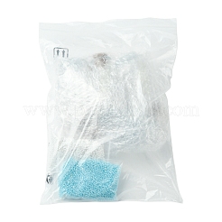Kits de fabrication de bouteilles de souhaits à faire soi-même avec perles en verre et coquillages sur le thème de la plage et de l'océan&nbsp;DIY-FS0007-57