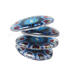 Mosaico in vetro stampato cabochon ovale&nbsp;GGLA-N003-13x18-G