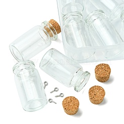 8 Stück Glasflaschen mit Korkstopfen&nbsp;AJEW-FS0001-10