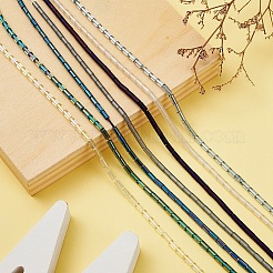 7 fili 7 fili di perle di vetro placcato stile&nbsp;EGLA-YW0001-24