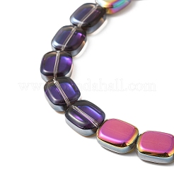 Brins de perles de verre de galvanoplastie transparentes&nbsp;EGLA-P049-02A-HP03