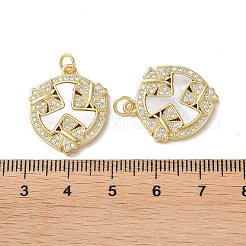 Pendentifs en laiton zircon cubique transparent&nbsp;KK-B083-17G-05