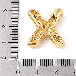 Messing Micro Pave klarer Zirkonia Anhänger&nbsp;KK-Z046-01G-X