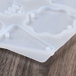Silikonform für Schlüsselanhänger mit geometrischem Anhänger&nbsp;SIMO-S001-05G