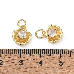Messing micro pave klar zirkonia charme&nbsp;KK-D289-49G