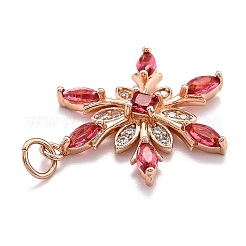 Ciondoli di zirconi in ottone&nbsp;X-ZIRC-O044-02E-RG