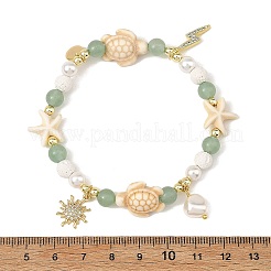 Braccialetti con perline di pietra naturale mista&nbsp;BJEW-JB14428