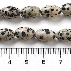 Natur Dalmatiner Jaspis Perlen Stränge&nbsp;G-B106-B20-01