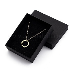 Colliers pendentif soleil en acier inoxydable 201&nbsp;NJEW-JN03025