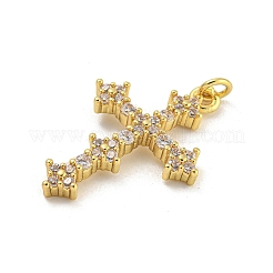 Estante de placas micro latón allanan colgantes de circonio cúbico&nbsp;KK-G513-34G