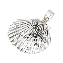 Strass lega di stile tibetano grandi ciondoli&nbsp;FIND-H064-04AS