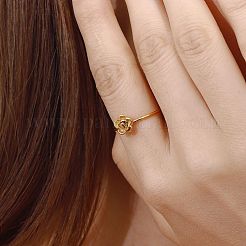 Verstellbare offene Manschettenringe aus 304 Edelstahl für Damen&nbsp;YV9838