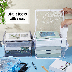 4 Stück PVC-Aufbewahrungsbox für Bücher in 4 Farben&nbsp;AJEW-GA0010-16