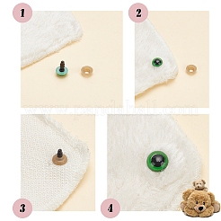 70 Paar 7 Farben Bastelaugen aus Kunststoff für Puppen und Stofftiere&nbsp;DIY-PH0017-86