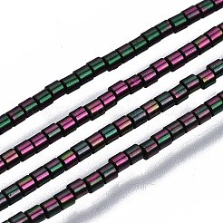 Electroplate non magnetici ematite sintetico fili di perline&nbsp;G-T114-79