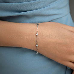 Set di gioielli in argento sterling con cerchio in zircone&nbsp;ID1679-1