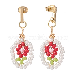 Orecchini a bottone in acciaio inossidabile 304&nbsp;EJEW-JE05102