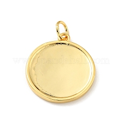 Pendentifs en laiton émaillé de placage de crémaillère&nbsp;KK-C242-04G