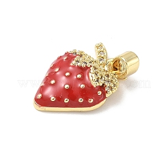 Pendentifs avec zircon cubiques à micro-pavés en laiton&nbsp;KK-C104-03G