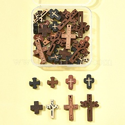 40 pz 8 stili di ciondoli e perline in legno naturale set&nbsp;WOOD-FS0001-46