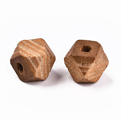 Cuentas de madera natural pintada&nbsp;WOOD-T021-52A-09