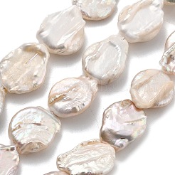 Natürliche Barock Keshi Perlen Stränge&nbsp;PEAR-P064-08C-03B