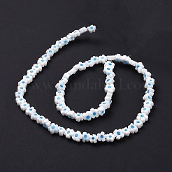 Millefiori a mano fili di perline di vetro&nbsp;LAMP-J035-6mm-43