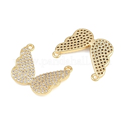 Ciondoli in ottone con pavé di zirconi chiari&nbsp;KK-L275-23G