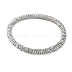 Bracciali elastici in acciaio inossidabile 304 per donna&nbsp;LS-BJEW-P315-02G-P