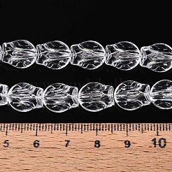 Peinture de cuisson perles de verre transparentes brins&nbsp;DGLA-N017-02K