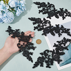 Appliques de dentelle de broderie de polyester&nbsp;DIY-WH2086-042
