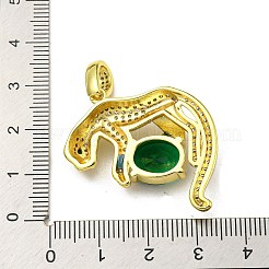 Veri pendenti in ottone placcato oro 18k&nbsp;KK-L209-025G