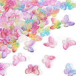 72 pz 12 colori pendenti in acrilico trasparente con placcatura UV&nbsp;OACR-TA0003-86