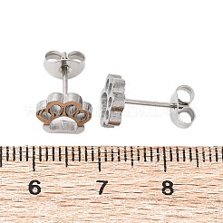 Anlaufgeschützte Ohrstecker aus 304 Edelstahl&nbsp;EJEW-F227-14P