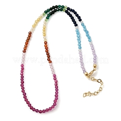 Halskette mit facettierten&nbsp;NJEW-L014-05G