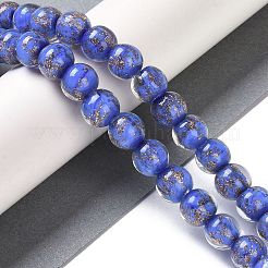 Perles vernissées de sable d'or manuelles &nbsp;LAMP-Z009-01O