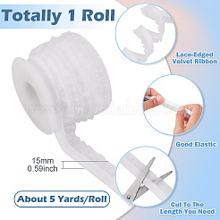 5 iarda di nastro elastico in organza di velluto&nbsp;SRIB-TA0001-28A