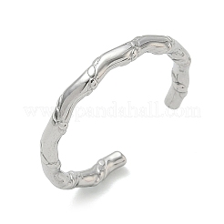 Offene Manschettenringe aus Edelstahl 304 für Damen&nbsp;RJEW-L341-07B-P