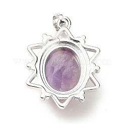 Pendenti d'ametista naturale&nbsp;G-B033-03P-24