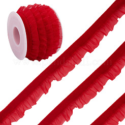 5 Yards elastisches Organzaband aus Samt&nbsp;SRIB-TA0001-28B