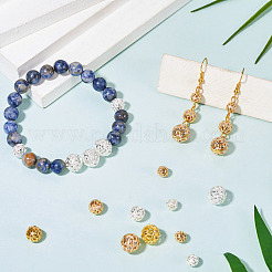24 pièce de perles en zircone cubique transparentes en laiton plaqué&nbsp;KK-TA0002-59