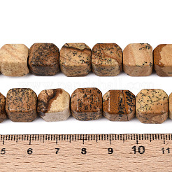 Natürliches Bild Jaspis Perlen Stränge&nbsp;G-N353-03A-06