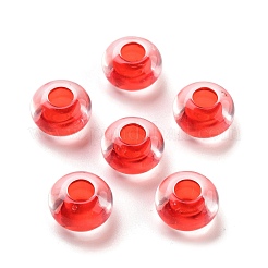 Transparentem Acryl europäischen Perlen&nbsp;X-TACR-P009-C01