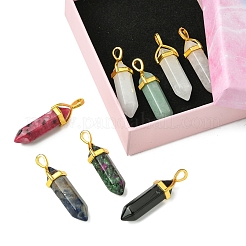 DIY-Sets zur Herstellung von Halsketten aus natürlichen Edelsteinen und gewachsten Schnüren&nbsp;DIY-FS0008-04A