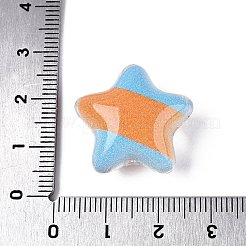 Bedruckte transparente Acrylperlen&nbsp;OACR-N161-07B