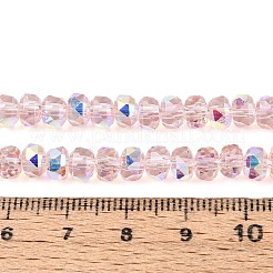 Chapelets de perles en verre transparent électrolytique&nbsp;EGLA-N022-05B-C04